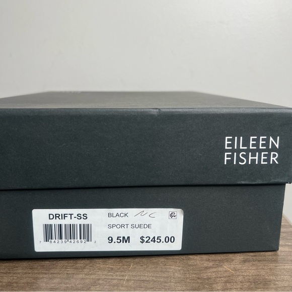 Eileen Fisher Drift Shearling Women's Black Suede Boot Size 9.5 #B1673 - Picture 2 of 11